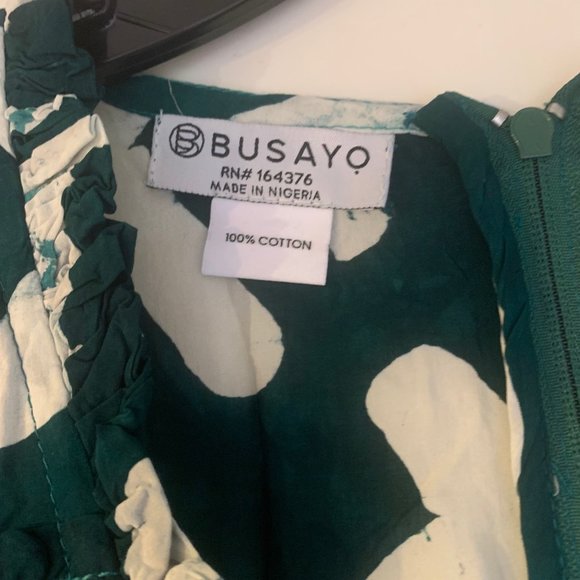 Neiman Marcus Busayo Tomi Fluid Dress XXL - Hand-Drawn Batik Cotton - never worn - Picture 5 of 8